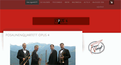 Desktop Screenshot of posaunenquartett-opus4.com