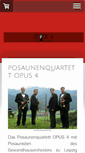 Mobile Screenshot of posaunenquartett-opus4.com